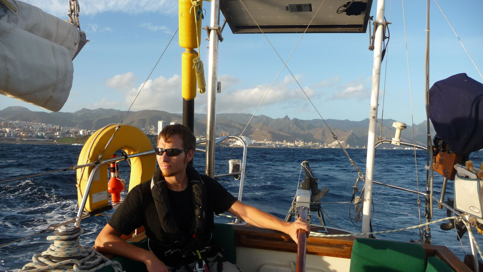 Abfahrt von Santa Cruz, Teneriffa.