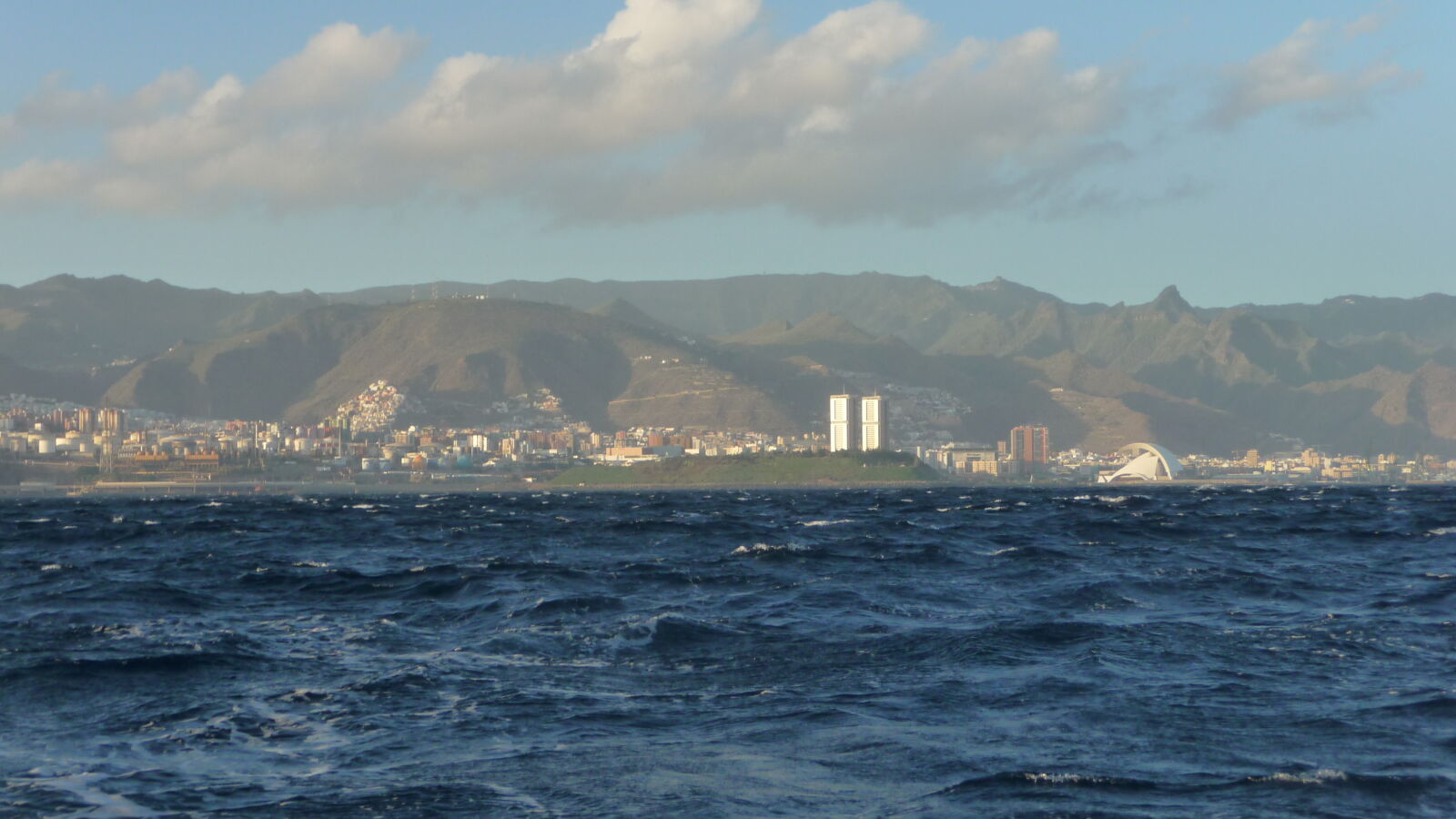 Abfahrt von Santa Cruz, Teneriffa.