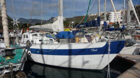 Unser Schwesternschiff, die Ebbtide 36 'Cheal'.