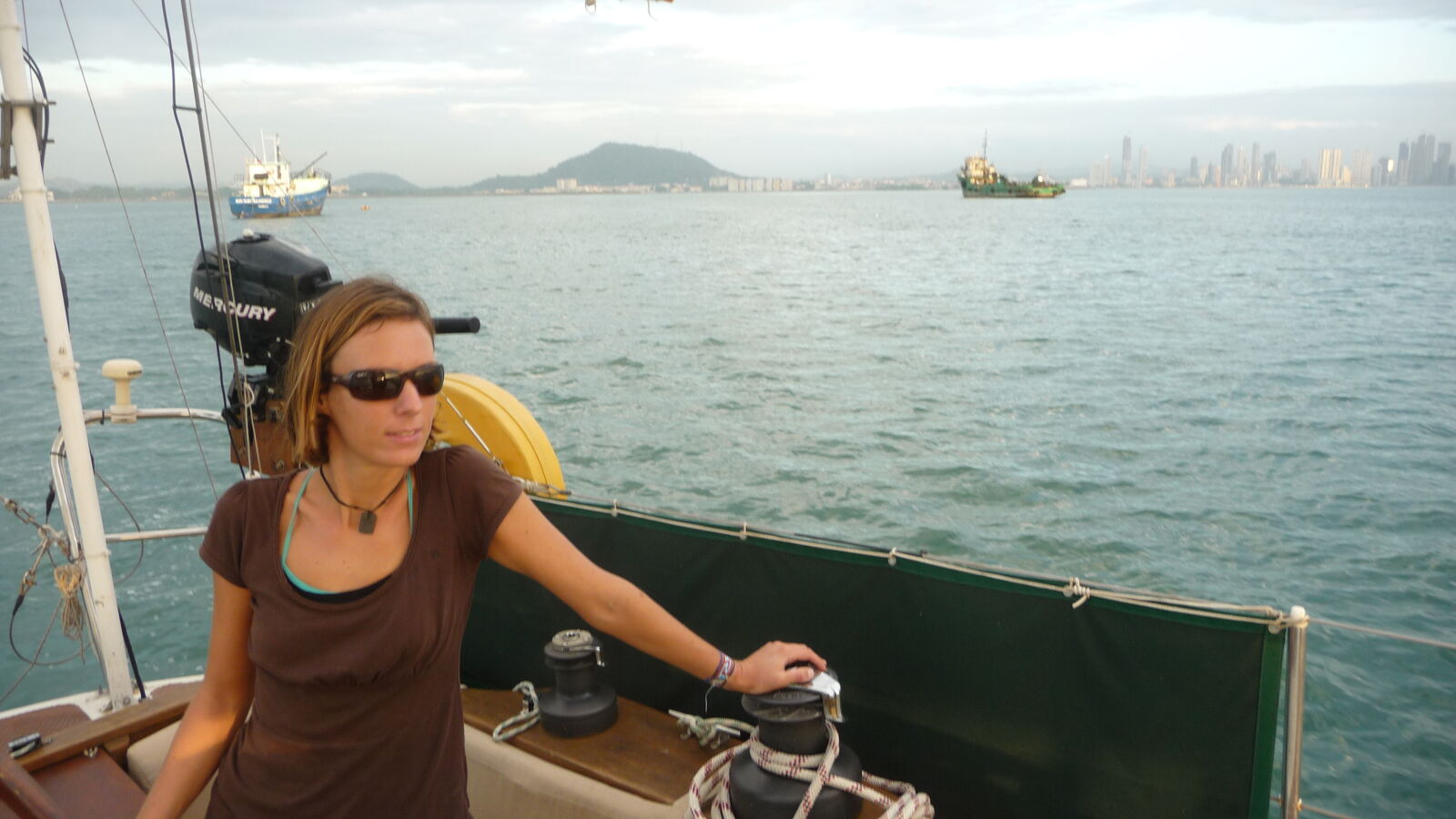 Take me away from Panama City / where the water's green and the traffic shitty!
