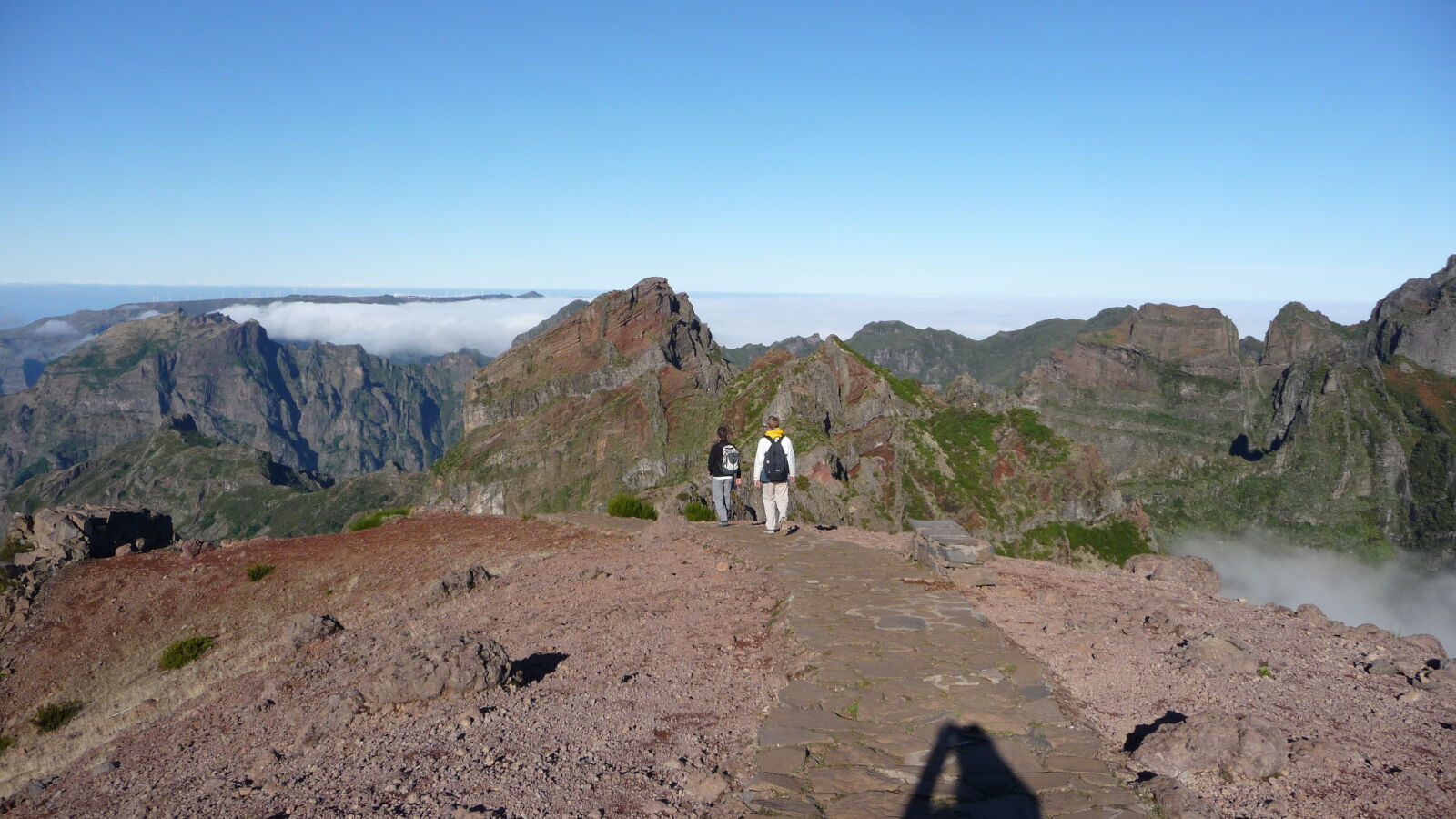 Vom Pico do Arieiro zum Pico Ruivo.