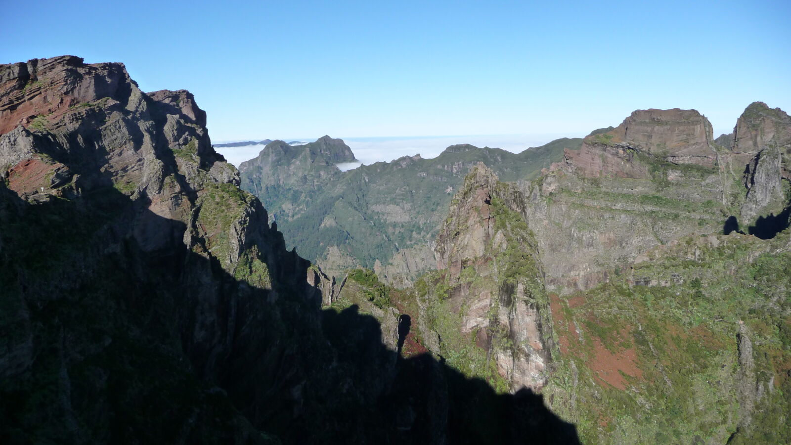 Vom Pico do Arieiro zum Pico Ruivo.