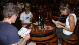 Madeira-Wein Verkostung in Funchal.