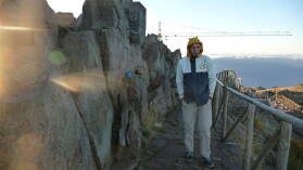 Kaffeekochen auf dem Pico do Arieiro.