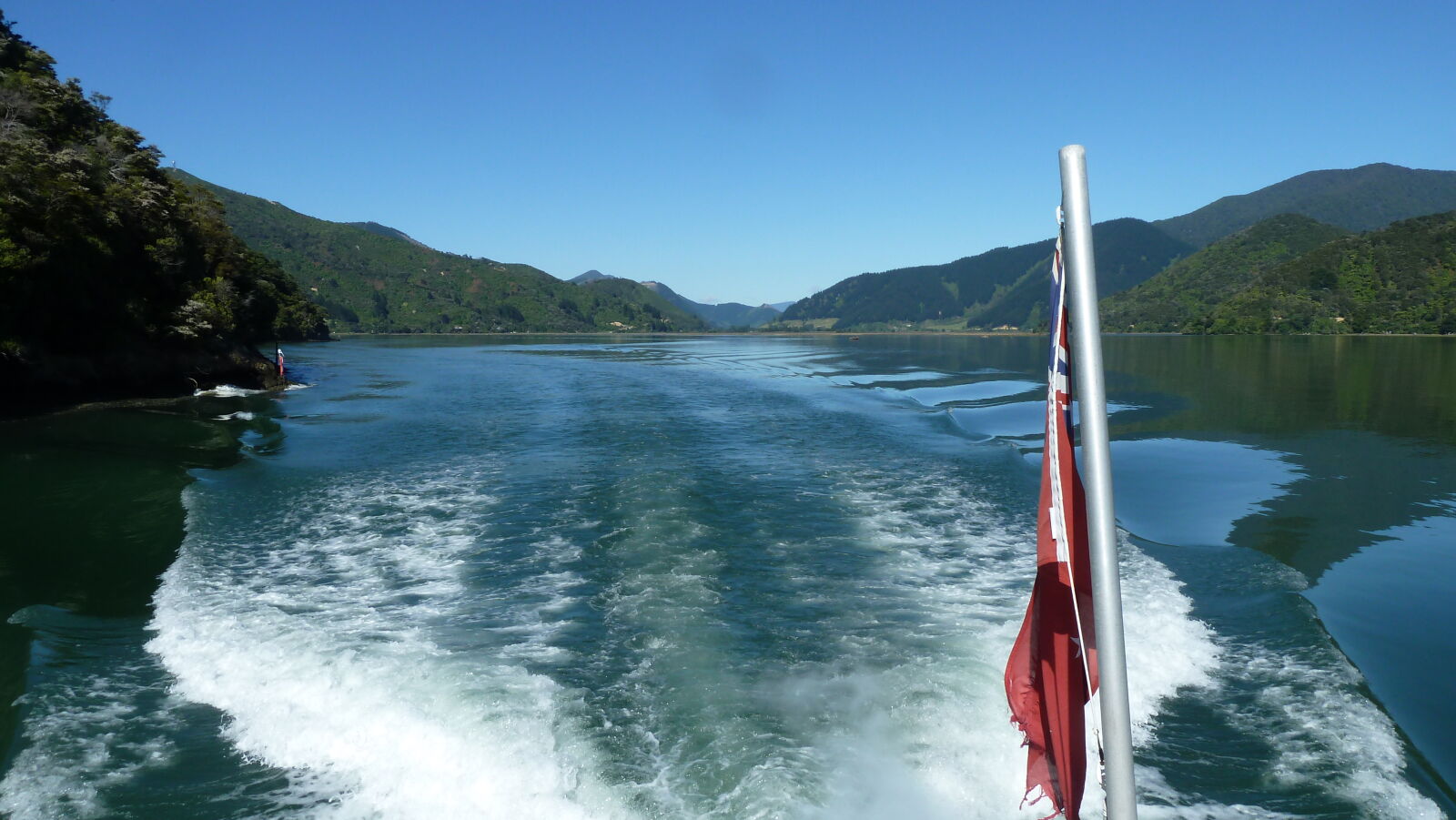 Versehentliche Schiffsrundfahrt, Pelorus Sound.