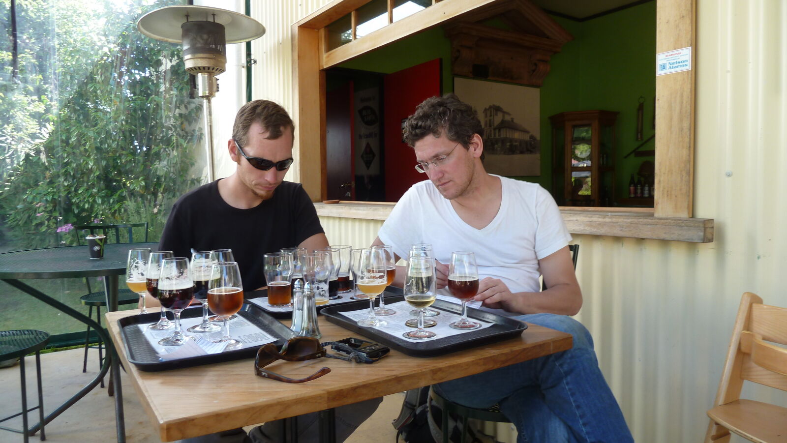 Bierverkostung in Nelson.