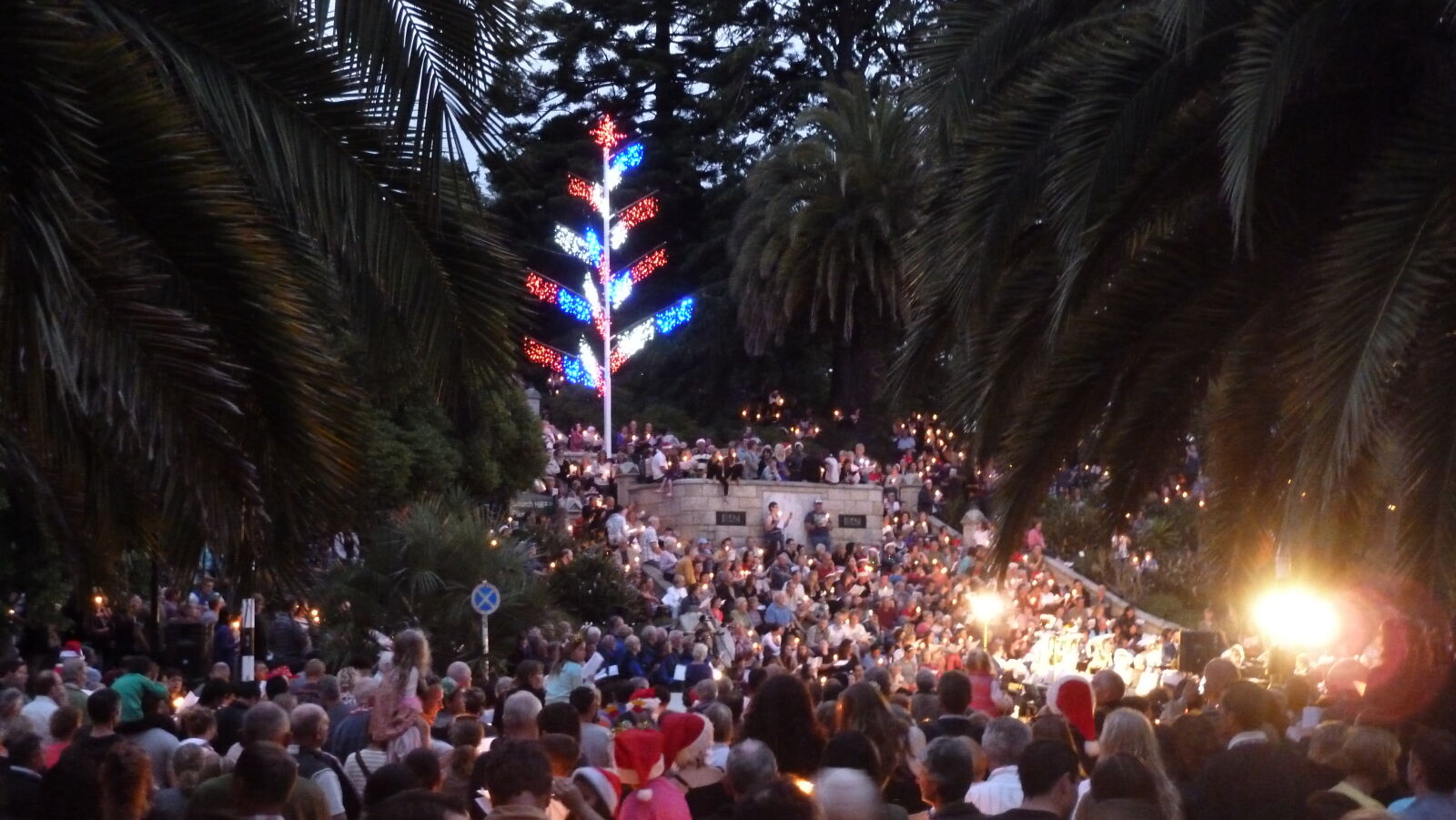 Weihnachtssingen in Nelson.