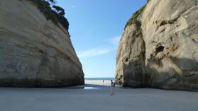 Wharariki Beach.