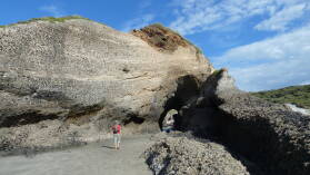Wharariki Beach.