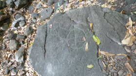 Inselumwanderung; Petroglyphen.