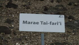 Inselumwanderung; Marae Tai-fari'i.