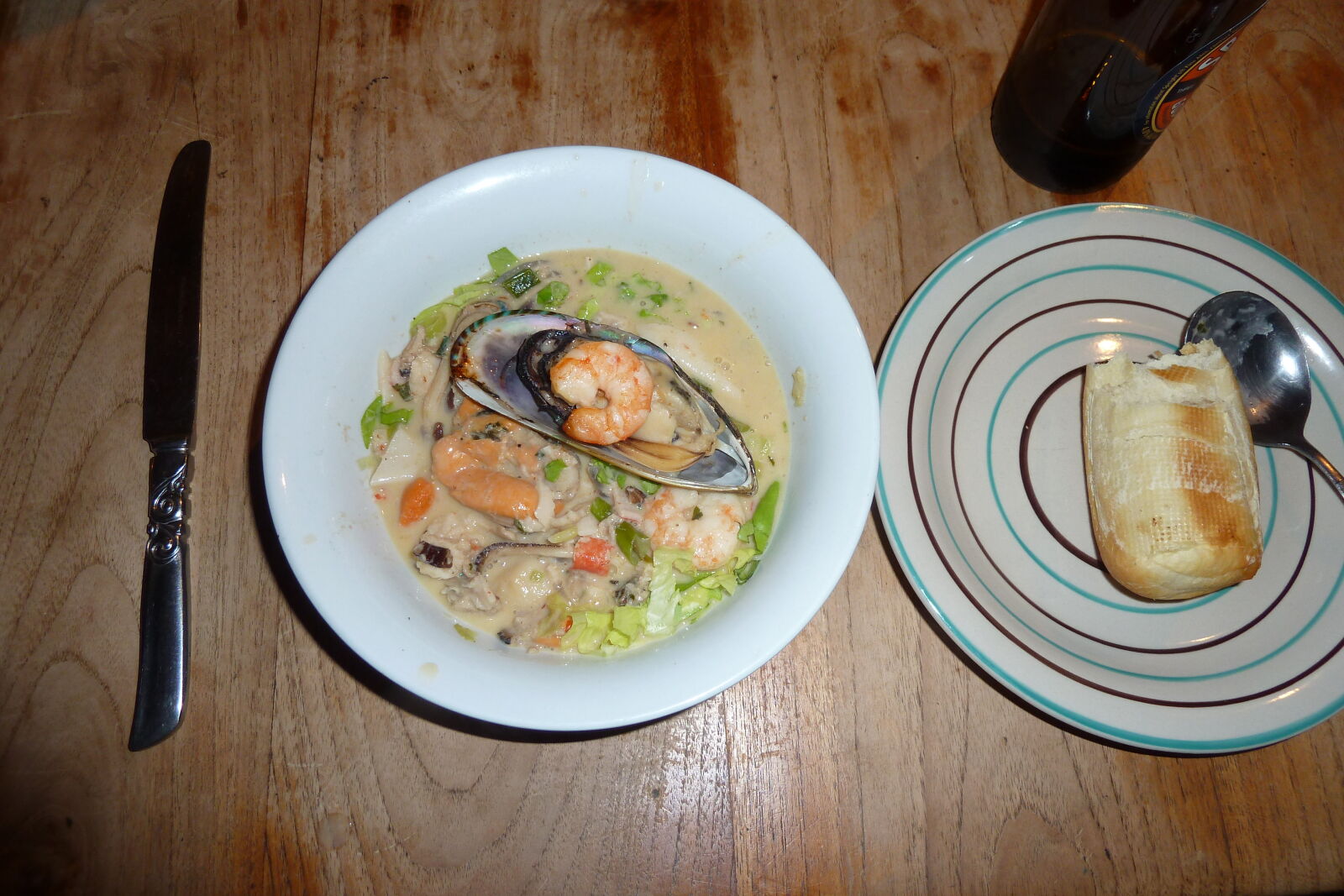 Seafood Chowder auf Piano Hill.