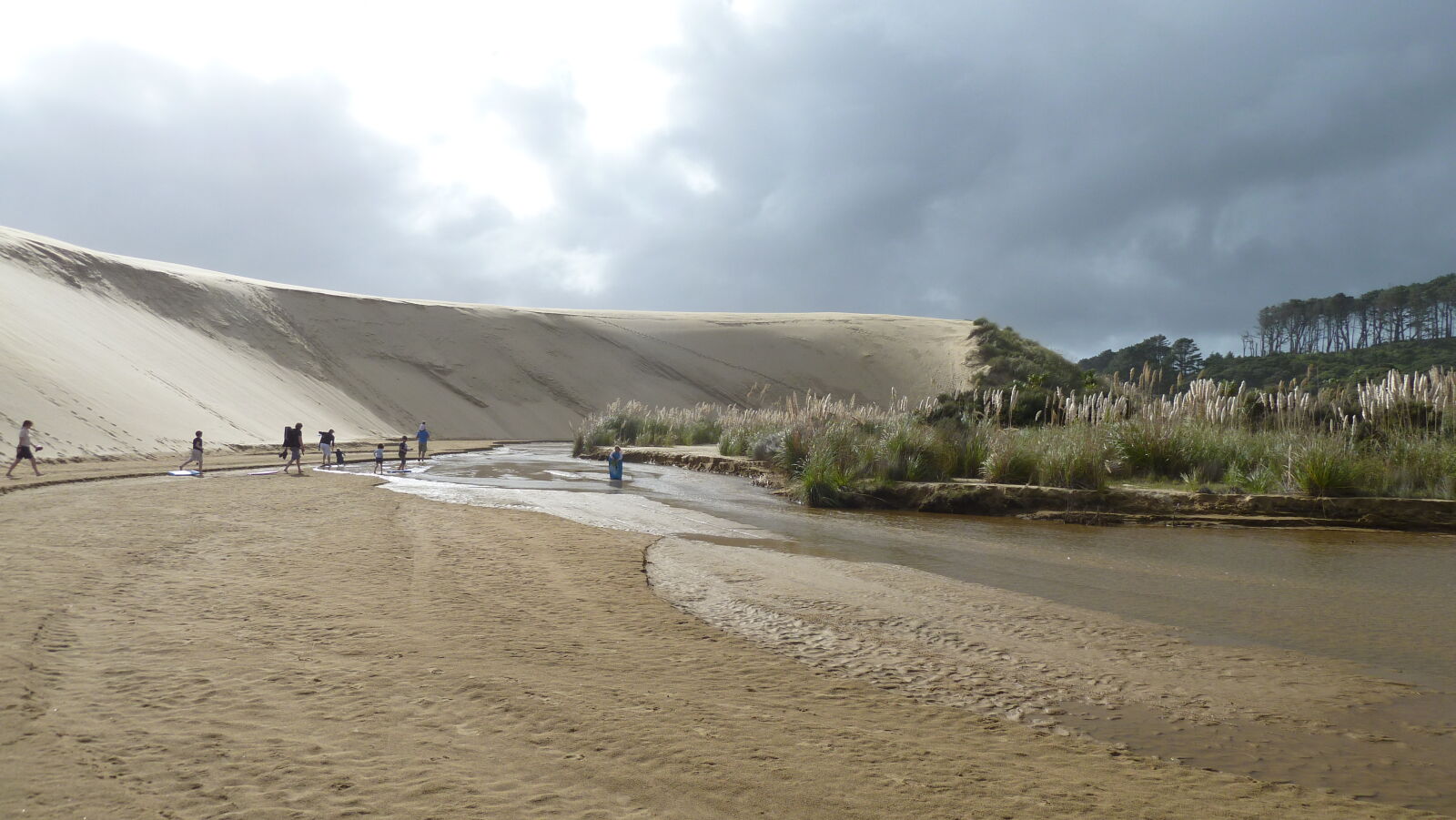 Große Sanddünen.