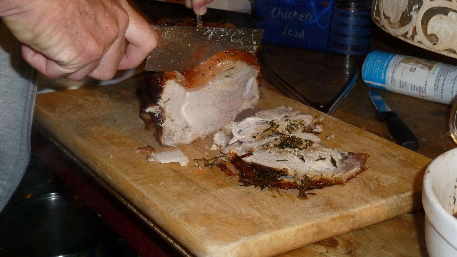 Darrens Geburtstag, mit Pork Roast, auf Piano Hill.