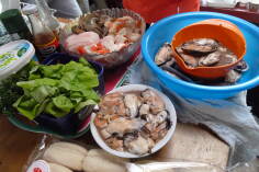 Seafood Chowder auf Piano Hill.