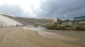 Große Sanddünen.