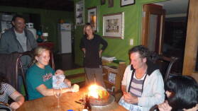 Darrens Geburtstag, mit Pork Roast, auf Piano Hill.