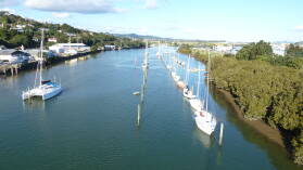Town Basin Marina, Whangarei.