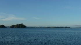 Auf dem Weg durch den Gatun Lake.