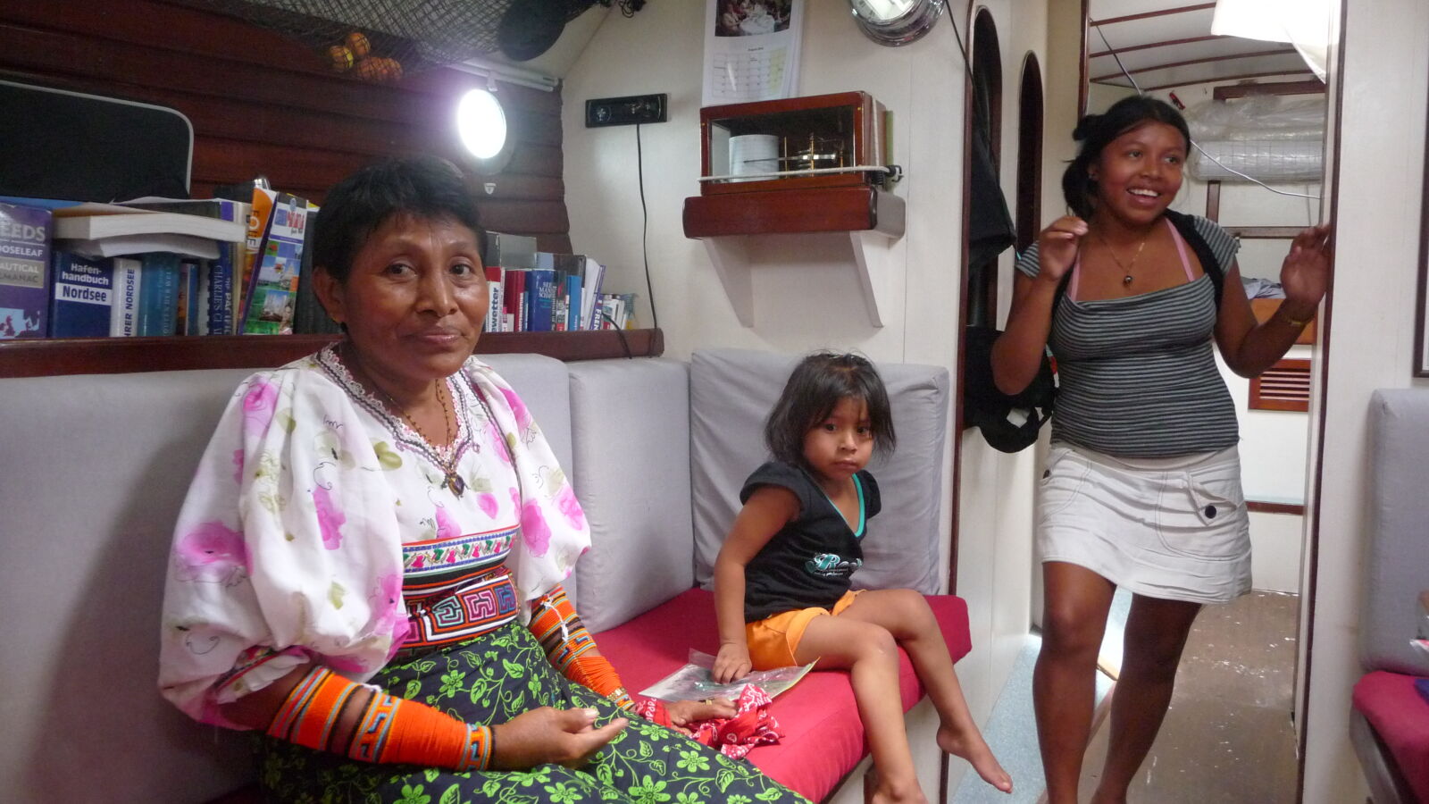 Gegenbesuch der Familie Green, Mulatupu.
