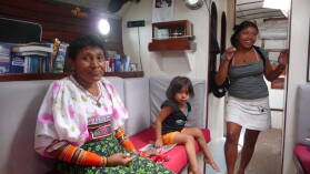 Gegenbesuch der Familie Green, Mulatupu.