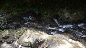 Wanderung entlang der Rio Diablo Wasserleitung.