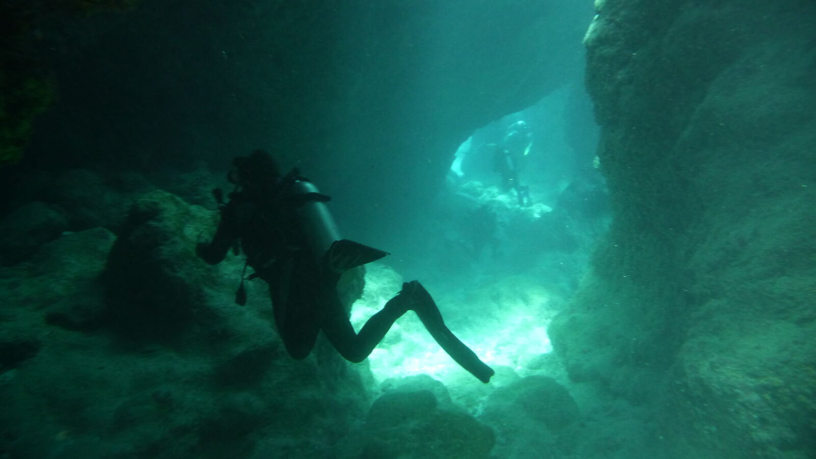 Tauchgang bei Snake Gully.
