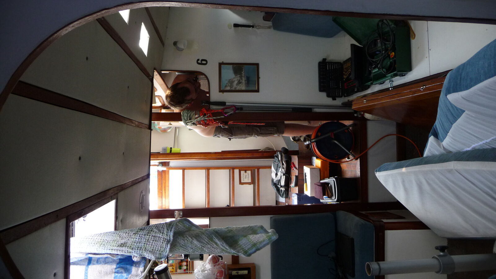 Werken im Boot
