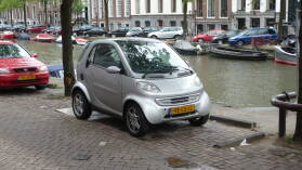 Der letzte Smart von Amsterdam - noch an Land...