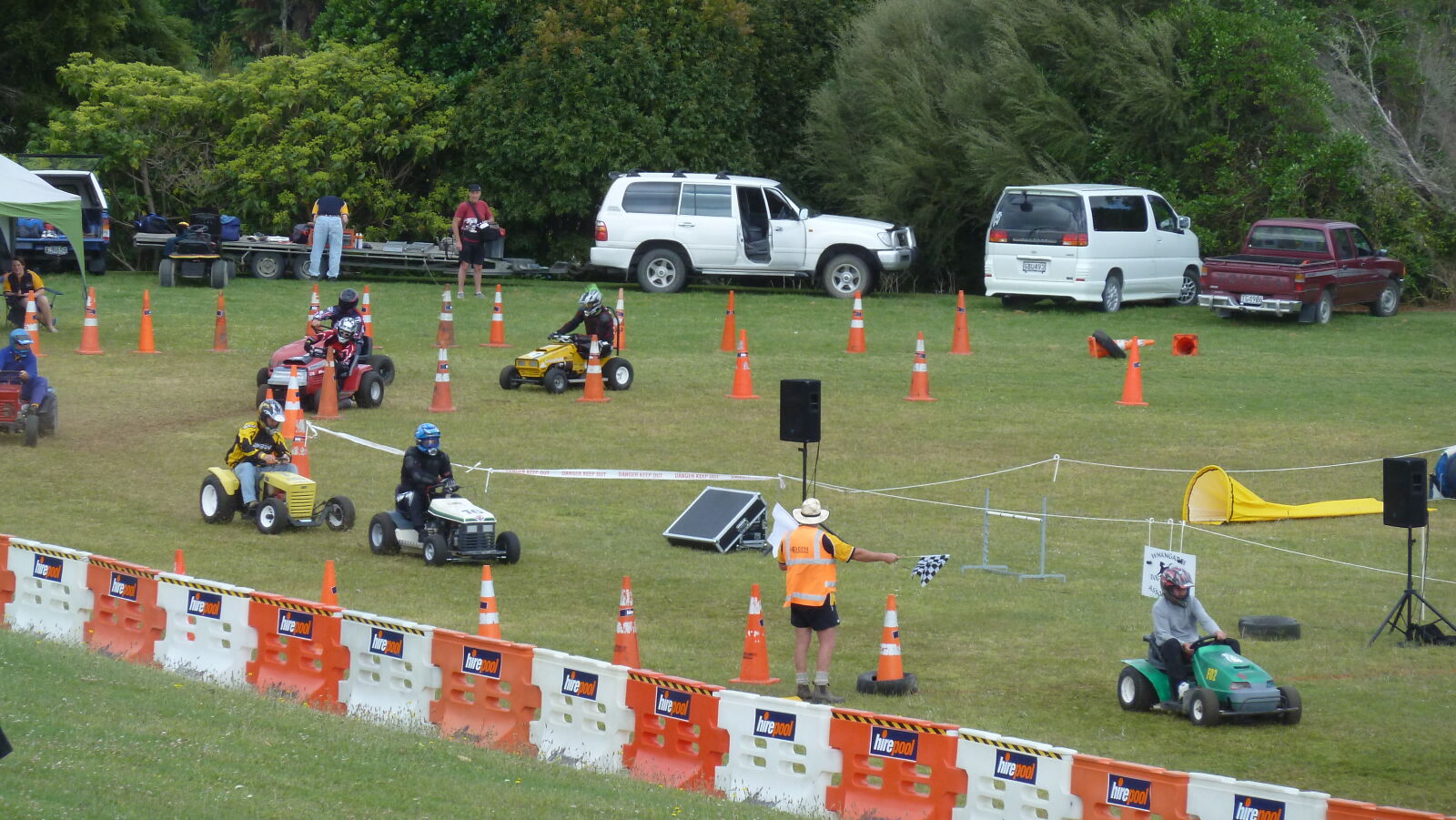 Mower Racing auf der A&P Show Whangarei.