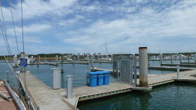 Quarantänesteg in Marsden Cove Marina / Whangarei Harbour.