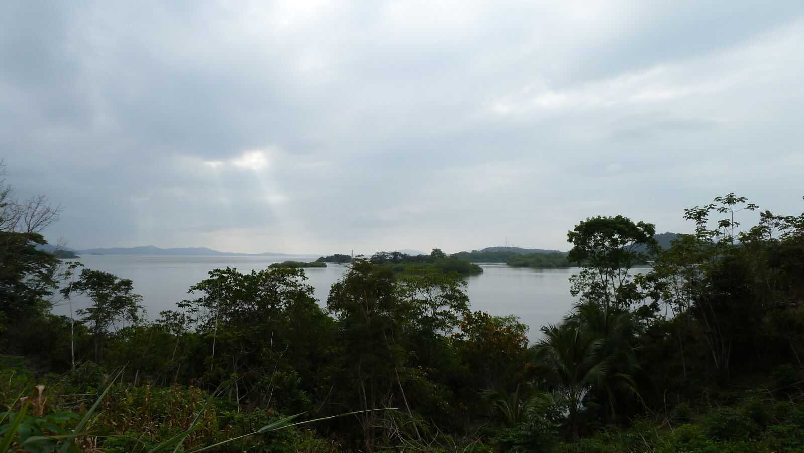 Blick von Isla Boca Grande auf Rio Tuira, Darien.