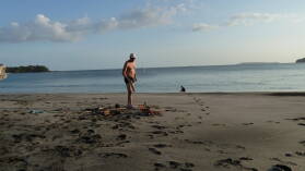 Grillen auf Isla Canas, Las Perlas.