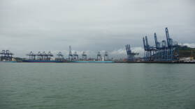 Containerterminal von Balboa.