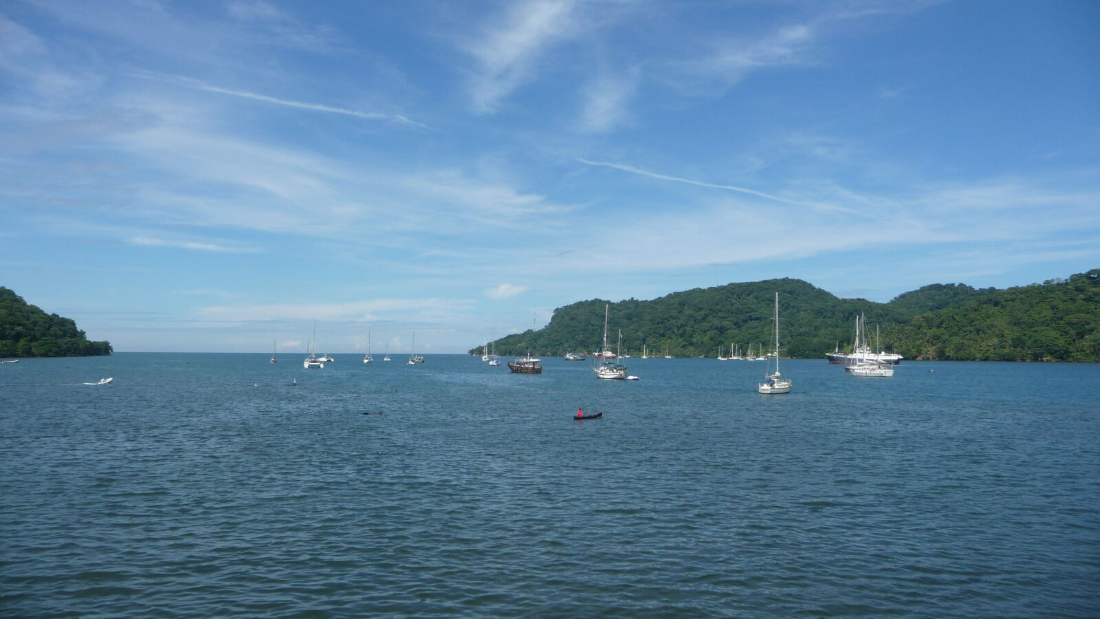 Bucht von Portobelo, wenn es eine Weile nicht geregnet hat.