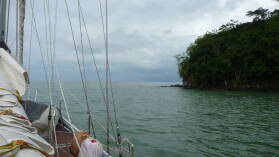 Ausfahrt des Rio Chagres.