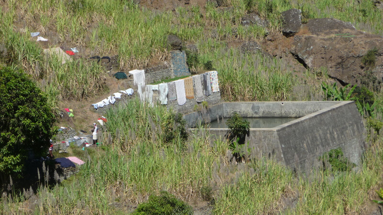Waschtag im Ribeira do Paul / Santo Antao.