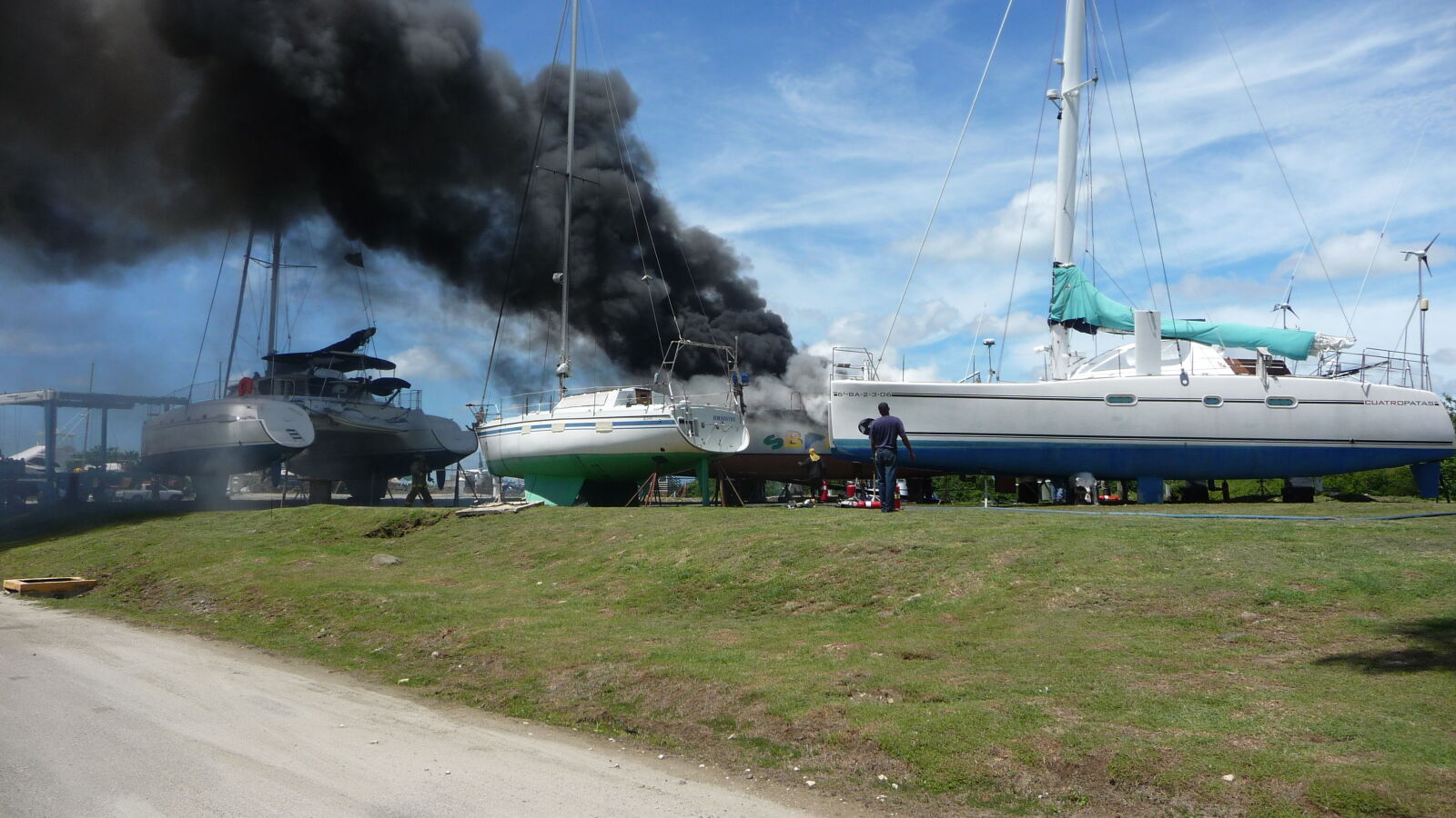 Schon wieder Action im Trockendock.