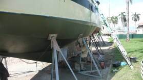 Im Trockendock.