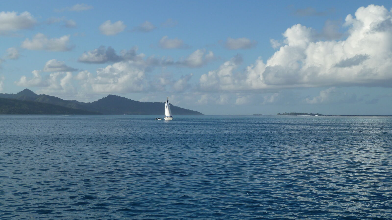 Ankerplatz vor Raiatea.