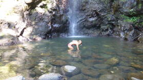 3. Wasserfall, Les 3 Cascades, Raiatea.