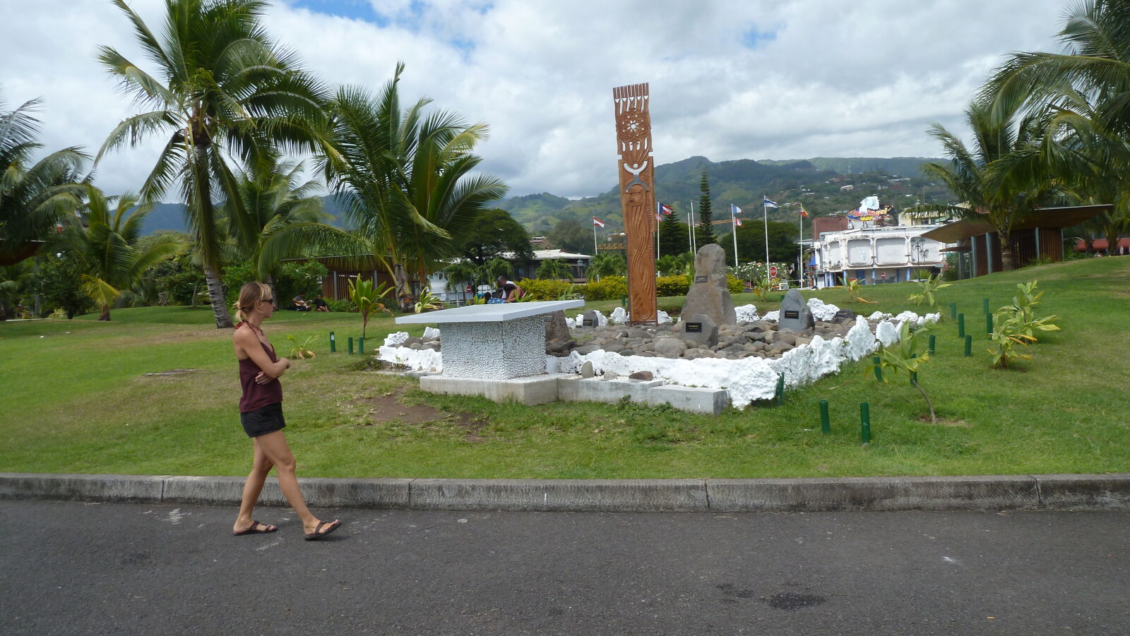 Nukleartestdenkmal in Papeete.