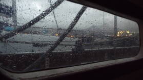 Regentag im Hafen.