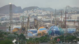 Gaswerk von Santa Cruz.