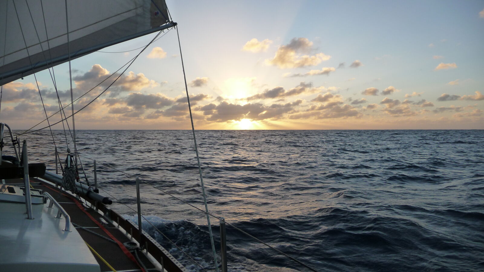 Sonnenuntergang über dem Atlantik.
