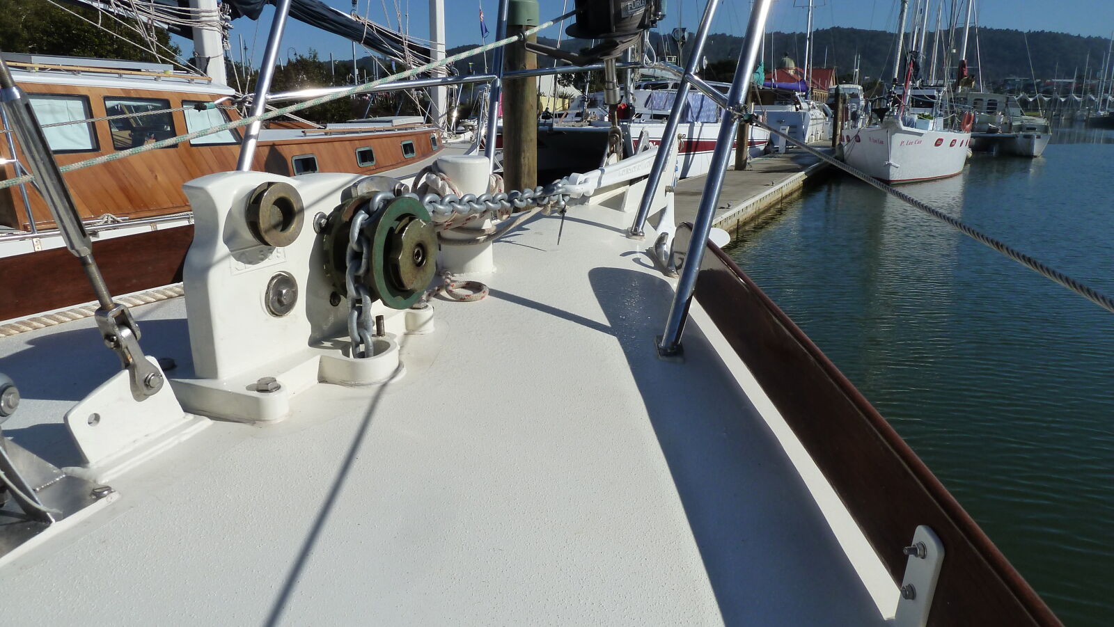 Ankerwinde mit Sammlerwert, Rostfrei im Town Basin.