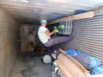 In unserem Container.