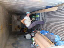 In unserem Container.