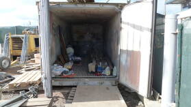 Unser Container.