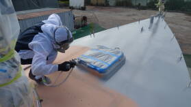 Zweite Schicht, High Build Epoxy.